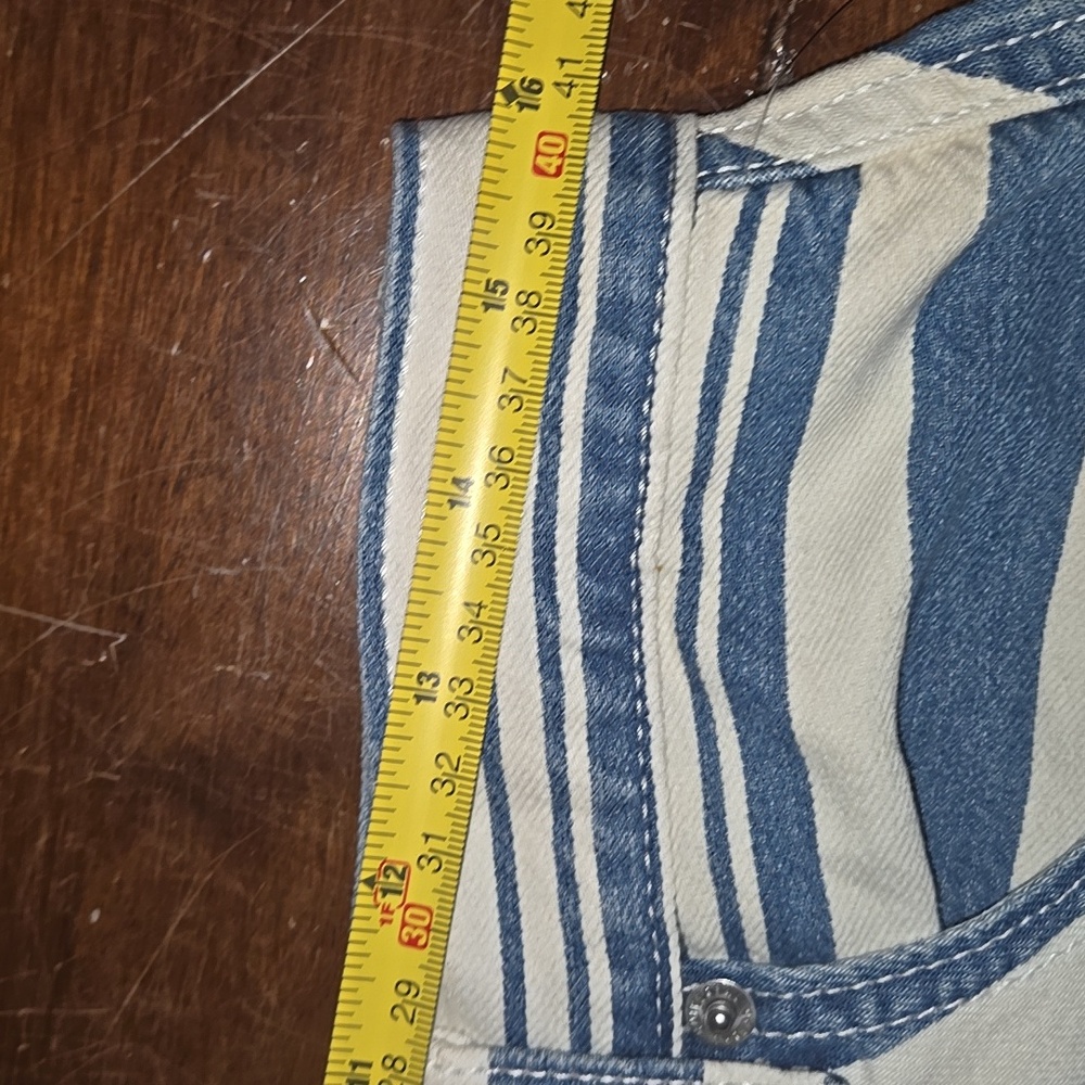 Universal Thread Size 10 Womens White and Blue Striped Mini Skirt - Picture 15 of 16